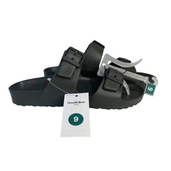 Goodfellow Sandals Mens Size 9 Gray New Adjustable Buckles - Picture 1 of 10
